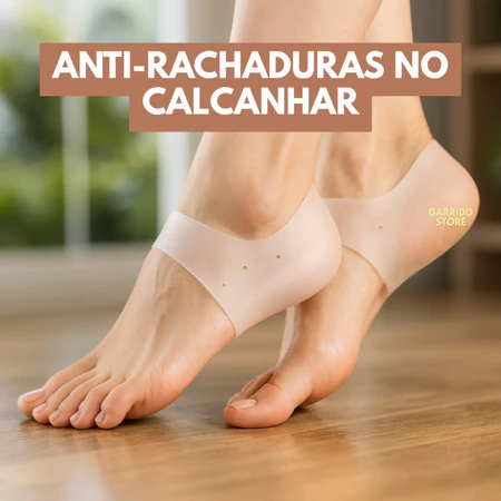 Antes e depois protetor de calcanhar
